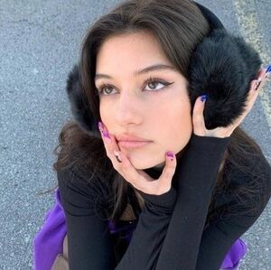 Rabbit Fur Black Ear Muffs